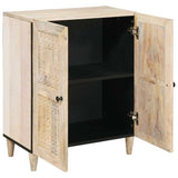 Sideboard White 60 x 33 x 75 cm Solid mango wood 4018118