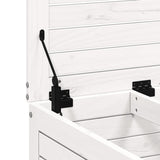 Garden Footstool White 62x63.5x53.5 cm Solid Wood Pine 844904