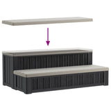 Hot Tub Step with Storage 2-Step Brown and Grey 93 x 57 x 35 cm 42045237