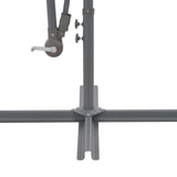 Cantilever Garden Parasol with Aluminium Pole 300 cm Anthracite 44509