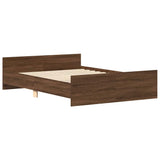 Bed Frame without Mattress Brown Oak 120x190 cm Small Double 3203781