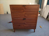 80cm Walnut Shoe Storage Cabinet,Medieval Modern Independent Shoe Cabinet, Fence Shoe Cabinet with 2 W6296P537669