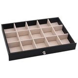Jewellery Box 10-Layer with Watch Holders Black 29x20.5x40.5 cm 4103567