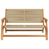 Garden Furniture Beige 122 x 78 x 73 cm Solid Acacia Wood 367825