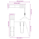 Outdoor Playset Solid Wood Pine 3156907