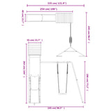 Outdoor Playset Solid Wood Pine 3156907