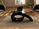 Coffee Table High gloss black Toughened glass, fiberglass Modern 240432