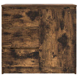 Sideboard with Drawer Smoked Oak 71x35x65 cm Engineered Wood 861575