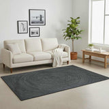 Area Rugs Dark Grey 120 x 170 cm Jute 42010562