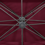 Cantilever Garden Parasol with Double Top Bordeaux Red 400x300 cm 312381