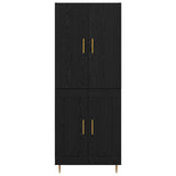Highboard Black Oak 69.5 x 34 x 180 cm Engineered Wood 3416254