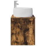 Wall-Mounted Sink Vanity Smoked Oak 49.5 x 44.5 x 66 cm 890314