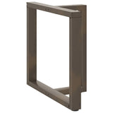 Dining Table Legs T-Shaped 2 pcs Natural Steel 70x35x cm Steel 4013059