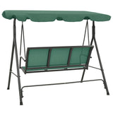 Garden Swing Bench Green 170 cm Textilene and Steel 363323