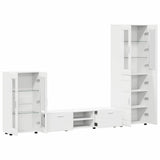 TV Cabinet Set with Drawer FLORIN 3 pcs White Engineered Wood 3397974