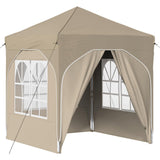 Pop-up Party Tent 192 x 192 x 245 cm Cream 42019834