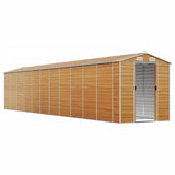 Garden Shed Light brown Galvanised Steel Large Garden Shed 3188285