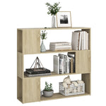 Book Cabinet Room Divider Sonoma Oak 100x24x94 cm 809182
