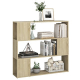 Book Cabinet Room Divider Sonoma Oak 100x24x94 cm 809182