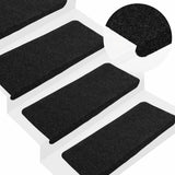 Stair Mats Self-adhesive 30 pcs Black 65x24.5x3.5 cm 3365908