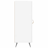 Sideboard High Gloss White 34.5x34x90 cm Engineered Wood 828766