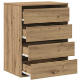 Corner Chest of Drawers Artisian Oak 60x41x76 cm Engineered Wood 852878
