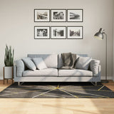 Rug Washable Black and Gold 120x180 cm 136617