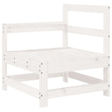 5 Piece Garden Sofa Set White Solid Wood Pine 3250497