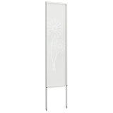 Garden Privacy Screen White 32 x 140 cm Cold-rolled steel 876232
