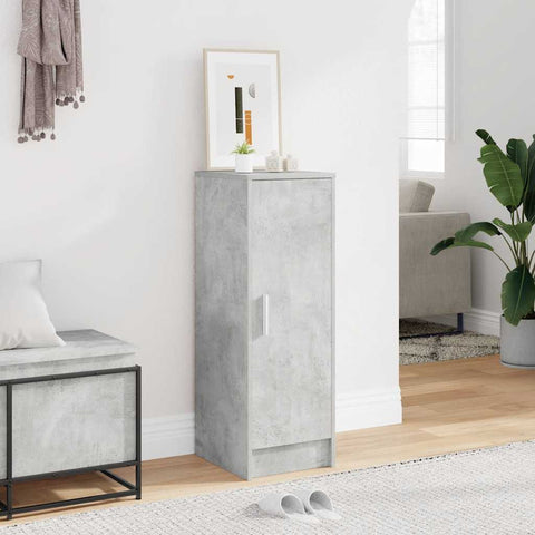 Shoe Cabinet Concrete Grey 32x35x92 cm Engineered Wood 808976