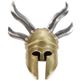 Greek Warrior Helmet Antique Replica LARP Brass Steel 286223