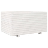Garden Planter White 90x60x49.5 cm Solid Wood Pine 847384