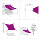 ZNTS Sunshade Sail Oxford Fabric Rectangular 2.5x5 m White 135264