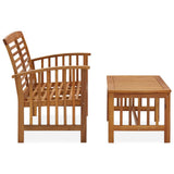Garden Lounge Set Brown Solid acacia wood Medium Durable 310262