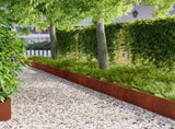 Lawn Edging 20 pcs 103 x 30 cm Steel Rusty 8008419