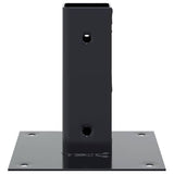 Post Bases Square 12 pcs Anthracite 46x46 mm Powder-coated Steel 42000019