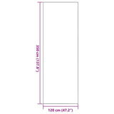 Doormat Black 120 x 350 cm 100% Polyamide 4100762