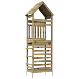 Outdoor Play Tower Natural Solid Impregnated Pinewood 826534