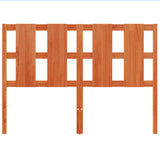 Headboard Wax Brown 135 cm Solid Wood Pine 844220