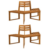 Tree Bench 2 pcs 160 x 140 x 86 cm Solid Acacia Wood Natural 3428163