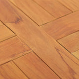 Table Top Solid Teak Wood Round 2.5 cm 40 cm 316153