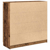 Sideboard with Drawers Old Wood 100.5x35x98.5 cm Engineered Wood 3328460