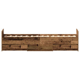 Bed Frame with Headboard Old wood 75 x 190 cm Engineered wood 3329306