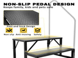 RV Step Stool, 2 Step, Hot Tub Steps with Handrail, Portable Pool, 660Lbs Heavy Duty 26559003