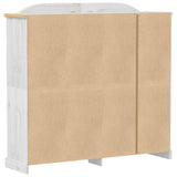 Wardrobe Corona White 194x52x186 cm Solid Wood Pine 4012163