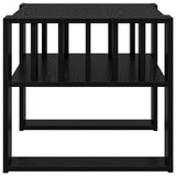 Coffee Table Black Oak 66 x 49.5 x 45 cm Engineered Wood 8000117