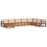 Sofa Sets 8 pcs Natural Solid Acacia Wood 3373949