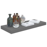 ZNTS Floating Wall Shelves 4 pcs High Gloss Grey 60x23.5x3.8 cm MDF 323792