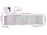 Outdoor Dog Kennel with Roof Silver 6x2x2.5 m Galvanised Steel 3190467