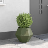 Planter Olive Green 50 x 50 x 40 cm Steel 884058